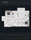 Two Bedroom Two Bath Kusama 2 Floor Plan Two Bedroom Two Bath Kusama 2 floor plan at Arya Peachtree, Atlanta